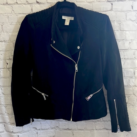 H&M Jackets & Blazers - H&M Black Moto Jacket